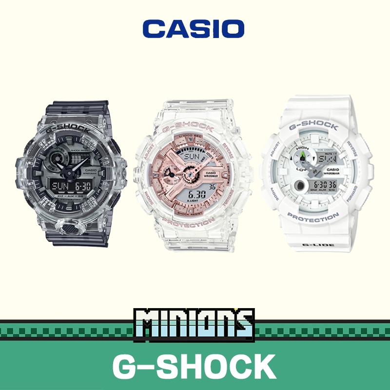 100%แท้  Casio G-SHOCK GMA-S110SR-7A/GA-700SK-1APRS/GAX-100A-7A