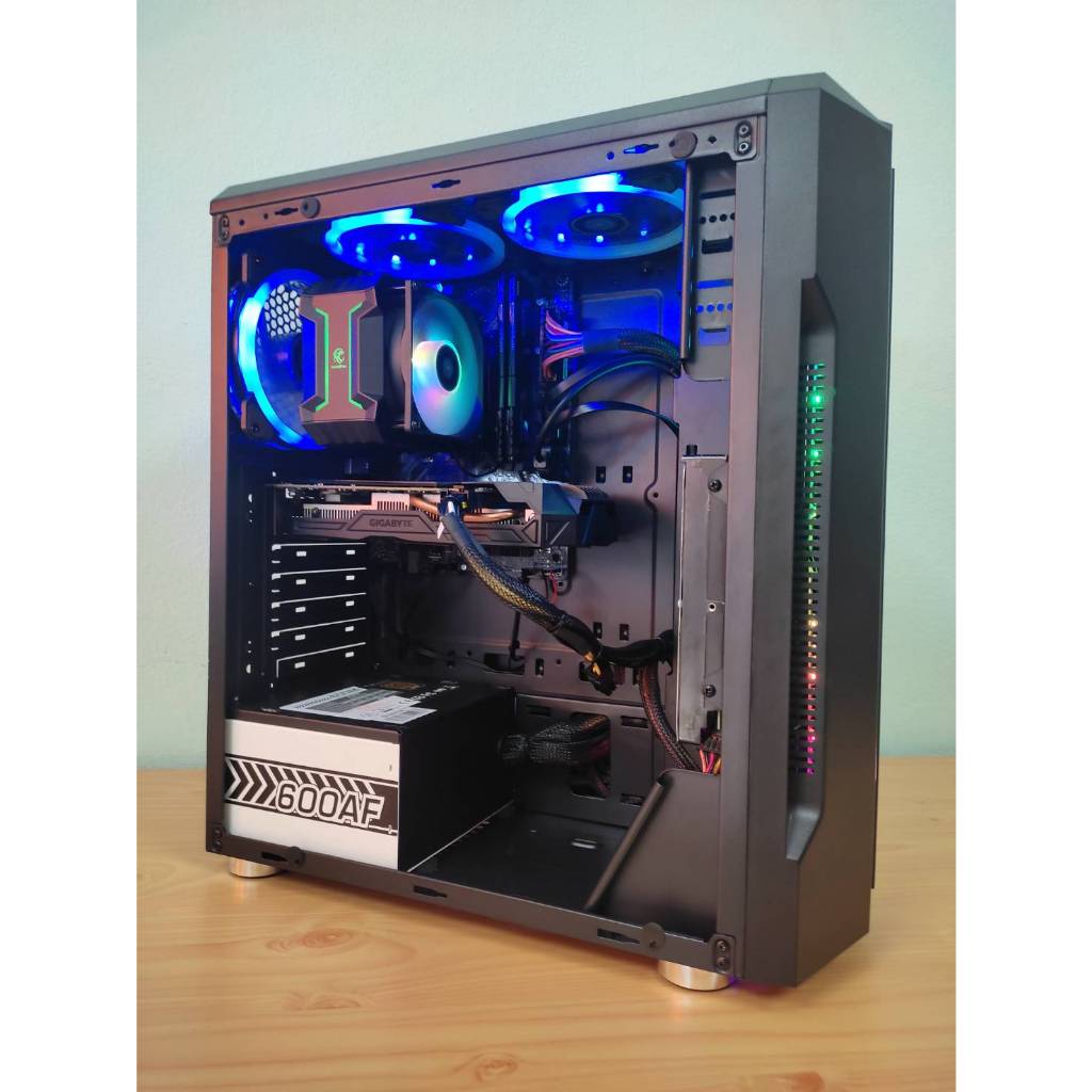 คอมประกอบ Cpu i5-9400F / Ram 16g / Gtx1060 3g / SSD 250g / HDD 500g / Psu 600w 80+ / By AJ Computer