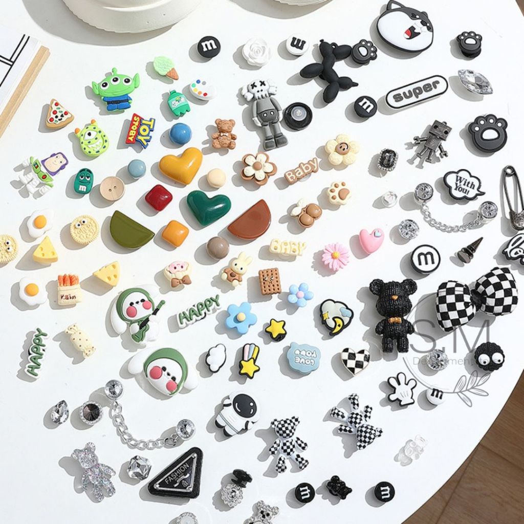 ตัวการ์ตูนติดรองเท้า จิบิติดรองเท้า ชุดตกแต่งรองเท้า