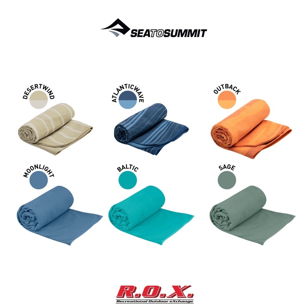 SEA TO SUMMIT DRYLITE TOWEL SIZE MEDIUM ผ้าเช็ดตัวแห้งไว แห้งเร็ว ผ้าเช็ดตัวเดินป่า