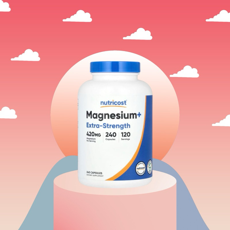 🆕 Nutricost, Magnesium+, Extra-Strength, 420 mg, 240 Capsules (210 mg per Capsule)