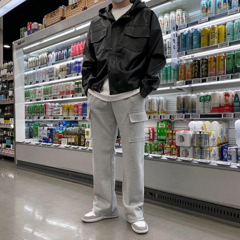 ✅️สั่งในไลฟ์ลด50%🔥กางเกงคาร์โก้ กางเกงวอร์มทรงกระบอก ผ้าใส่สบาย เป็นทรง