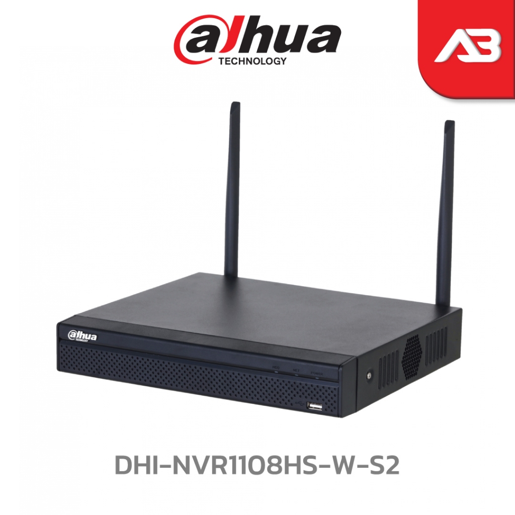 DAHUA เครื่องบันทึก WIFI 8 ช่อง รุ่น DHI-NVR1108HS-W-S2