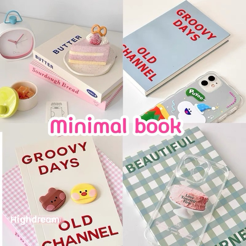 พร้อมส่ง❤️ หนังสือปลอม นิตยสาร แต่งบ้าน book props ของน่ารัก ของตกแต่ง มินิมอล home cafe