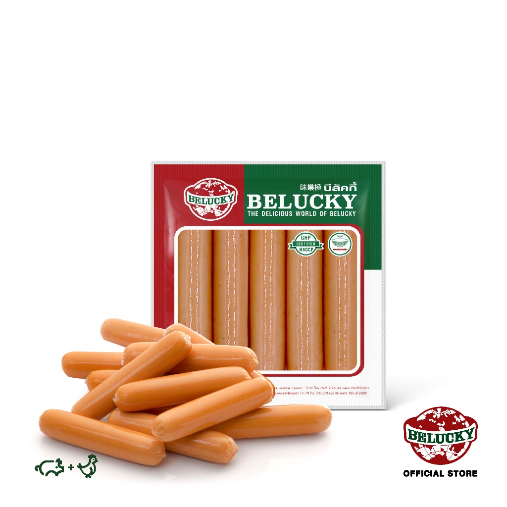 Belucky บีลัคกี้ Hotdog 4" ฮอทดอก 4 นิ้ว ( 150g / 2 blocks 500g / 1,000g )