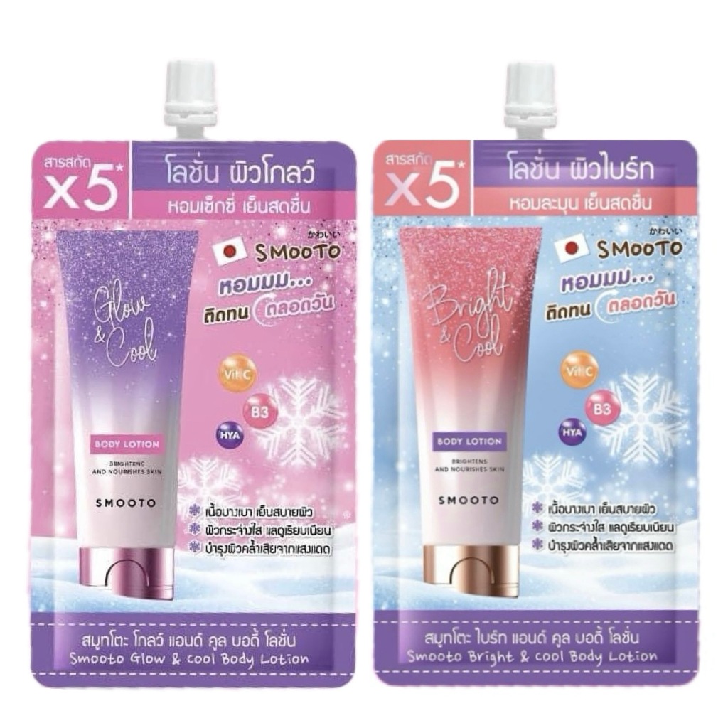 โลชั่นน้ำหอม สูตรเย็น Smooto Cool Body Lotion (มีให้เลือก2กลิ่น)