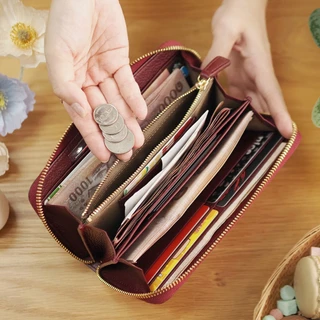 ซิปรอบใบยาว DOLLAR ซิปรูดลื่นเปิดได้กว้าง ช่องเยอะ ทรงคลาสสิคที่ต้องมี Zip-Around Long Wallet