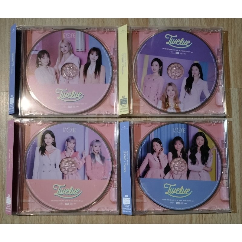 IZ*ONE izone Japanese Album Twelve beware ver. wiz*one A, B, C, D แผ่น+กล่องเท่านั้น