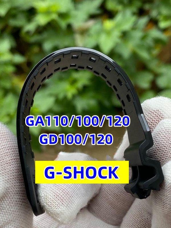 สำหรับ Casio G-Shock GA110 GD120 GA-100 G-8900 GLS-100ยางนาฬิกา16มม.สายรัดข้อมือกีฬากันน้ำ Glossy