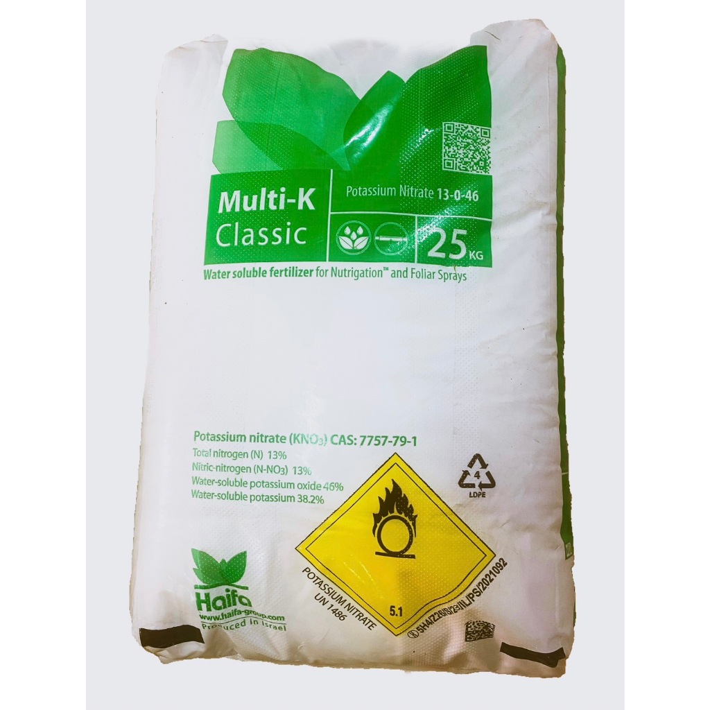 โปแตสเซียมไนเตรท 13-0-46 Hฟifa Malti-k ผง 25 ก.ก.สั่งได้ครั้งละ 1 กส.