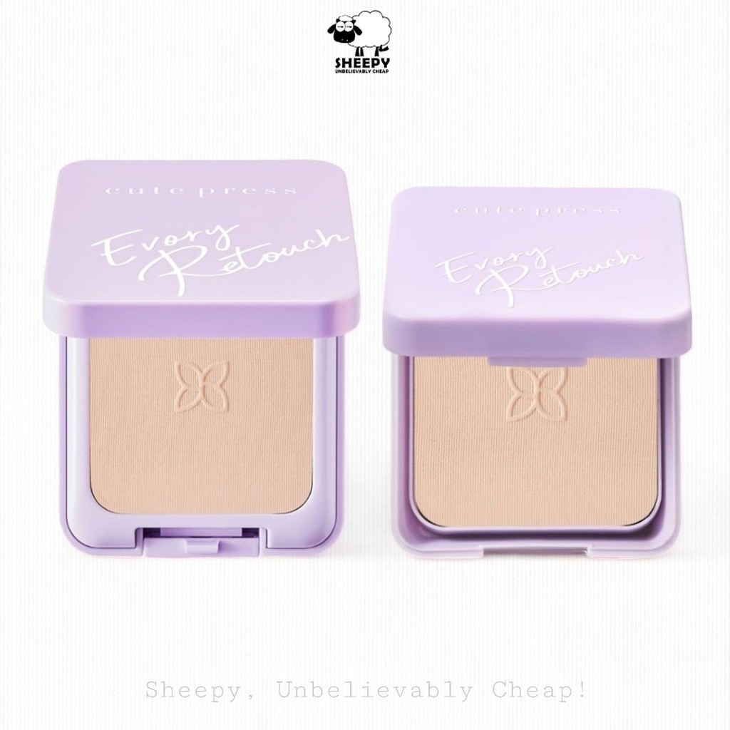Cute Press แป้งพัฟ รีทัช Evory Retouch คิวเพรส แป้งอิเวอร์รี่ รีทัช