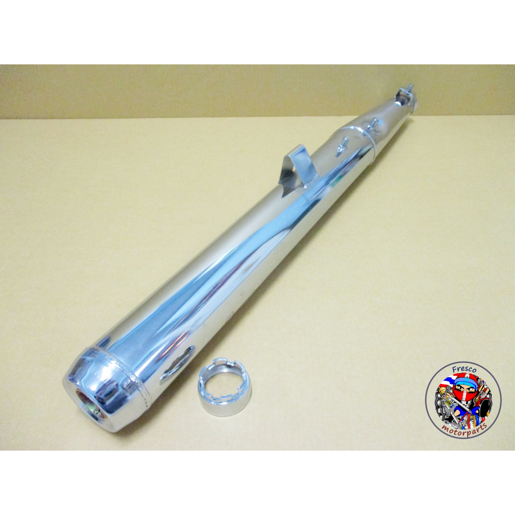 ท่อ YAMAHA RX100 Exhaust Muffler “Chrome”