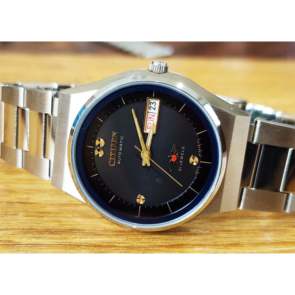 Citizen automatic หน้าดำ สภาพใหม่ จากปี 1970 สภาพสวยมากๆ