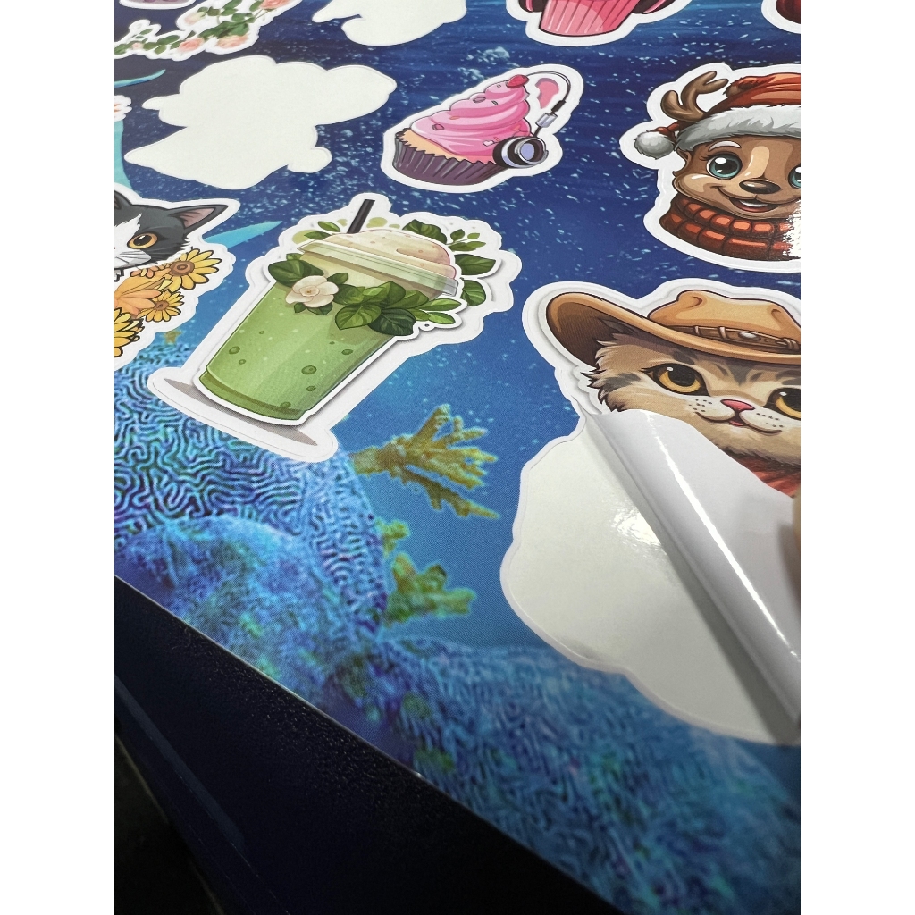 SeaChoice สติ๊กเกอร์ ลายการ์ตูนสัตว์ ติดกระเป๋าเดินทาง รูปที่ 7