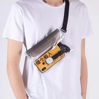 25฿ พร้อมส่ง กระเป๋าคาดอก ซองกันน้ำ สายปรับได้