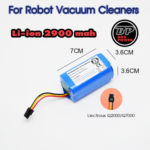 แบตเตอรี่สำหรับหุ่นยนต์ดูดฝุ่น และเครื่องดูดฝุ่นอัตโนมัติ รุ่น Liectroux Q2000,7000 Li-ion 14.8V( 3PIN )