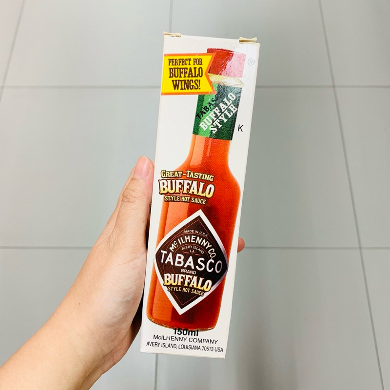 Tabasco Buffalo style Hot sauce ซอสพริก บัฟฟาโล่ สไตล์ ฮอต ซอส ตรา ทาบาสโก้ Tabasco นำเข้าจากอเมริกา