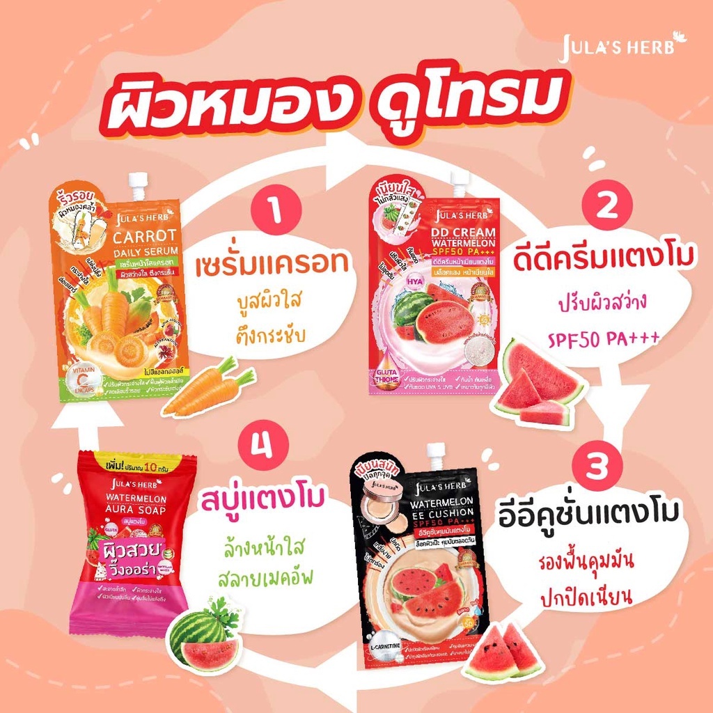 Jula’s Herb (1ซอง) จุฬาเฮิร์บ ครีมซอง ทาหน้า บำรุงผิว หน้าใส - รูปที่ 2