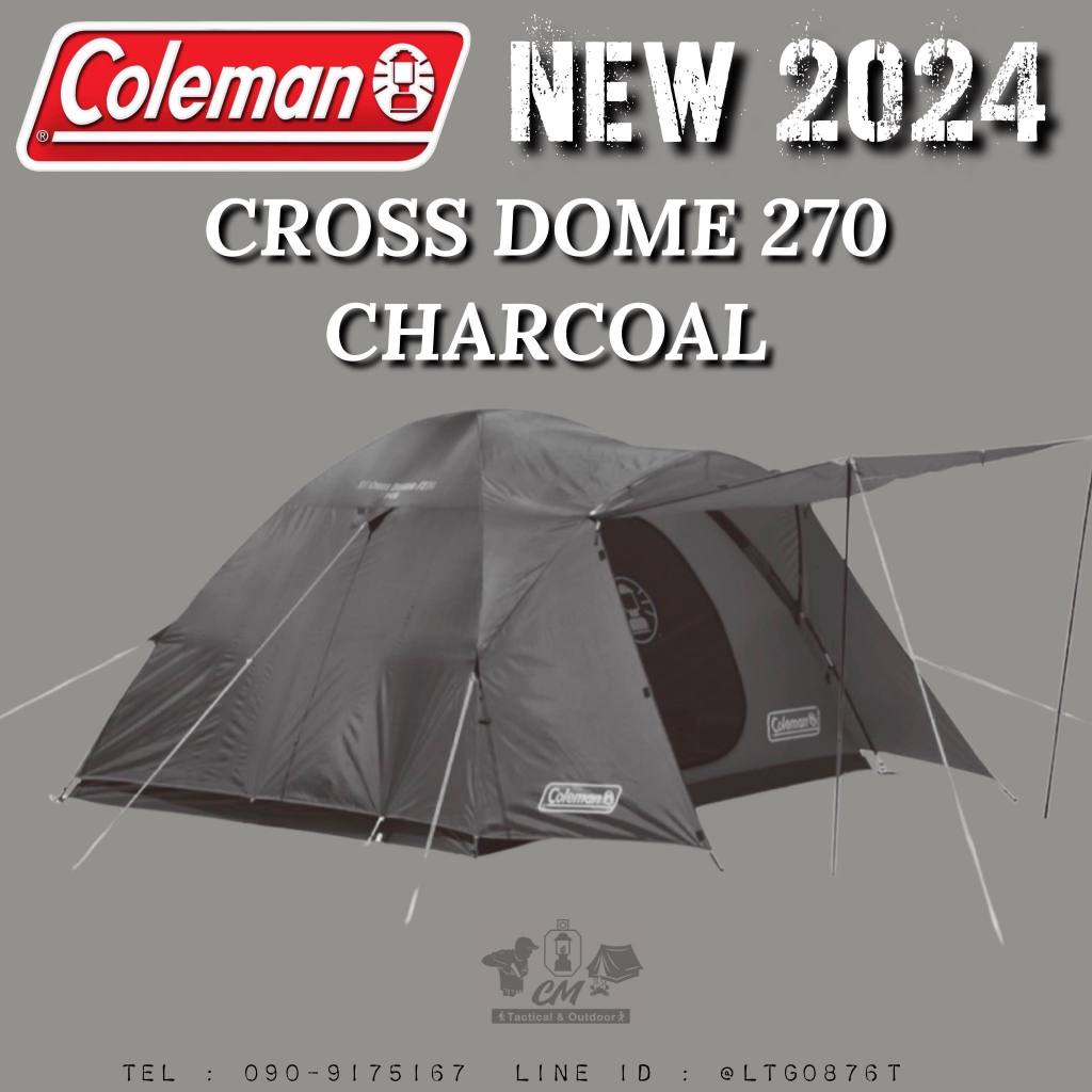 NEW 2024 Coleman japan Cross Dome 270 Charcoal