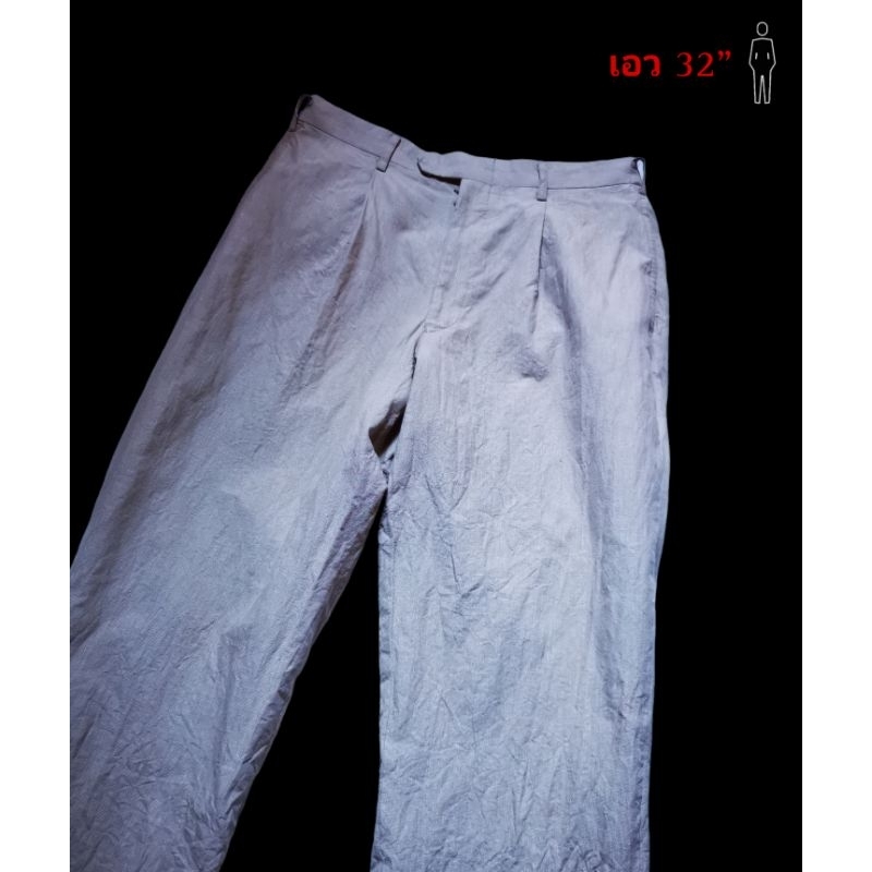 BURBERRY กางเกงมือสอง กางเกงขายาววินเทจใส่ลำลอง