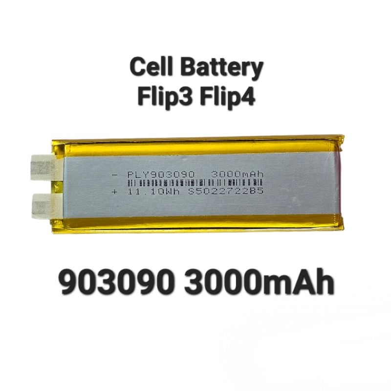 Cell Battery 903090 3000mAh Jbl Flip3 Flip4 Goplay แบตเตอรี่ไม่มีวงจร แบตเตอรี่ แบตลำโพง