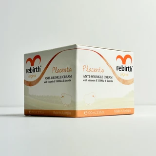 REBIRTH PLACENTA ANTI – WRINKLE CREAM 100ML รีเบิร์ท ครีมรกแกะจากออสเตรเลีย แถมฟรี สบู่ล้างหน้า Alright
