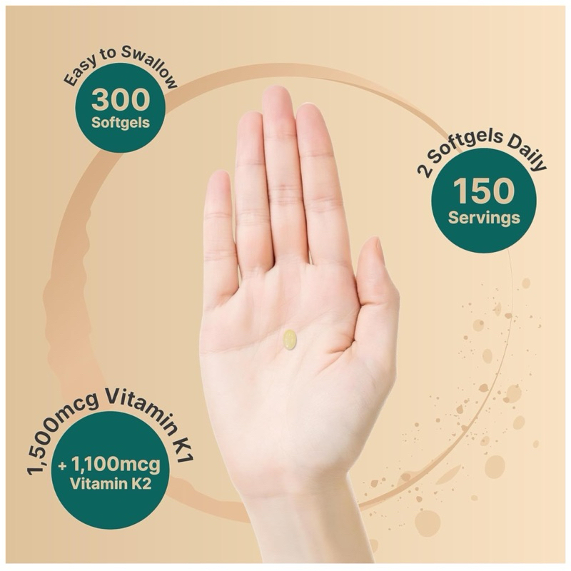 ✅VITAMIN K COMPLETE ( วิตามิน เค )-ช่วยให้เลือดแข็งตัวเร็วขึ้น & ลดภาวะเลือดไหลไม่หยุด ‼️240 ซอฟ์ทเจล‼️ - รูปที่ 7