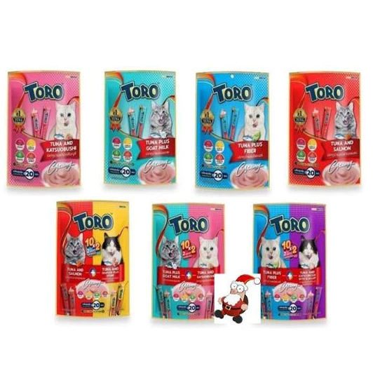 Toro Toro (โทโร่ โทโร่) ขนมแมวเลีย แพ็คสุดคุ้ม (15g.x20ซอง)