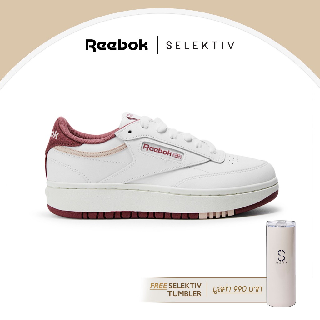 [ลดเพิ่ม30% 2805FASHDD]  REEBOK Club C Double white