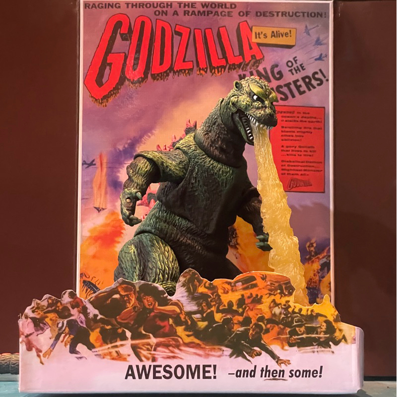 NECA 1956 Godzilla King of the Monsters Classic Godzilla Poster ver.Action Figure 18 cm