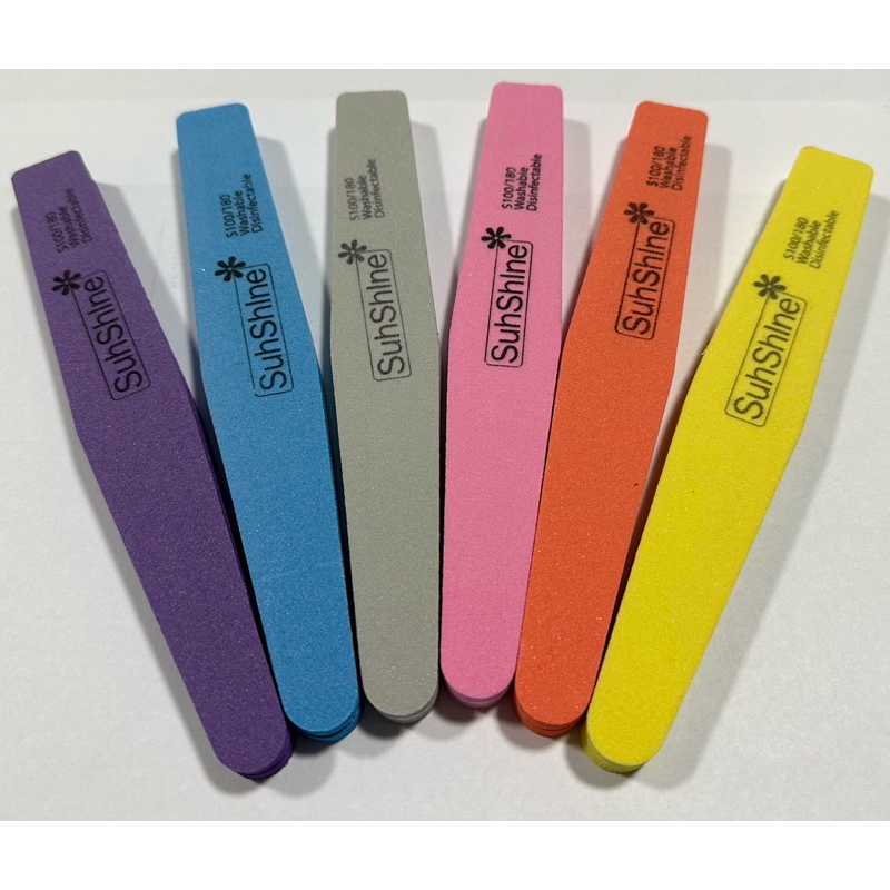 ตะไบบัฟฟองน้ำ ตะไบละเอียด ทรงเพชร (6 สี)