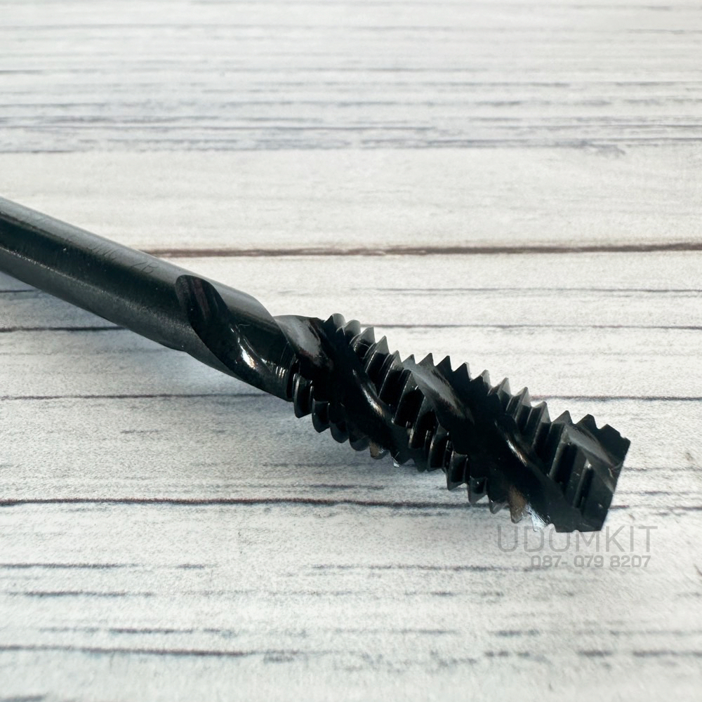 ดอกต๊าปเครื่อง  แมชชีนต๊าป เกลียวหุน HSS Spiral Flute Tap ขนาด  3/8, 1/4, 5/16, 1/2, 3/16 นิ้ว