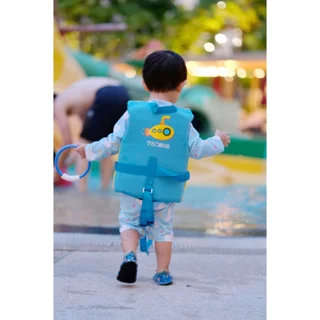 Babyhip เสื้อชูชีพเด็ก เสื้อชูชีพแบบรูดซิป มีตัวล็อกปรับระดับได้ พร้อมสายรัดที่หว่างขานิ่มพิเศษไม่เจ็บก้น Life Vest