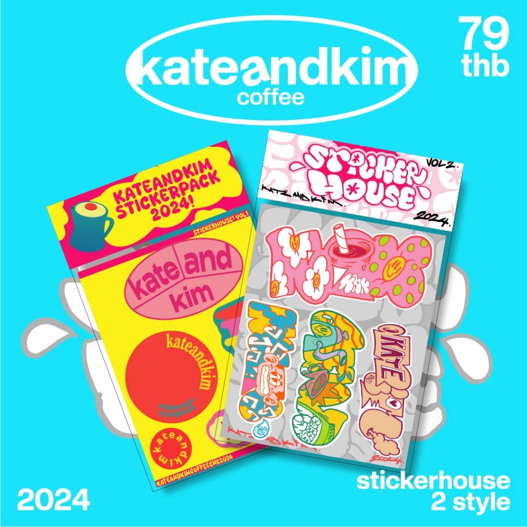(Sticker) Kateandkim Stickerhouse 2024 Stickerpack 2 style