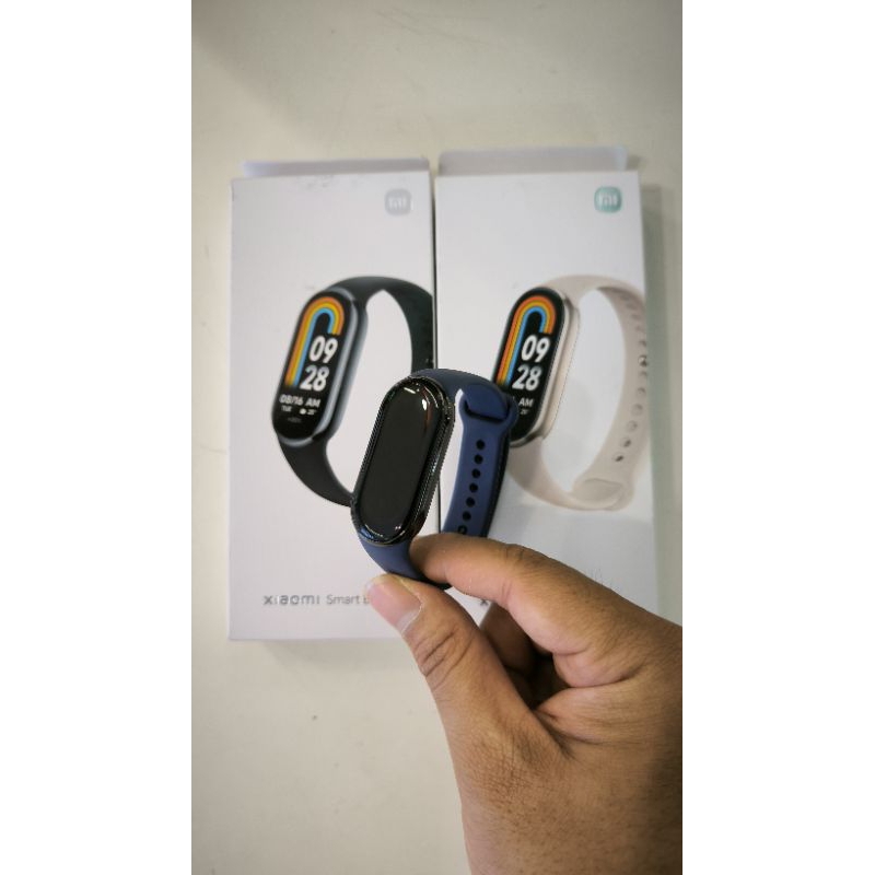 สินค้าอยู่ไทย สายรัด นาฬิกา ใช้กับรุ่น Xiaomi Mi Band 8 สีทึบ สายรัดซิลิโคนพร้อมส่ง