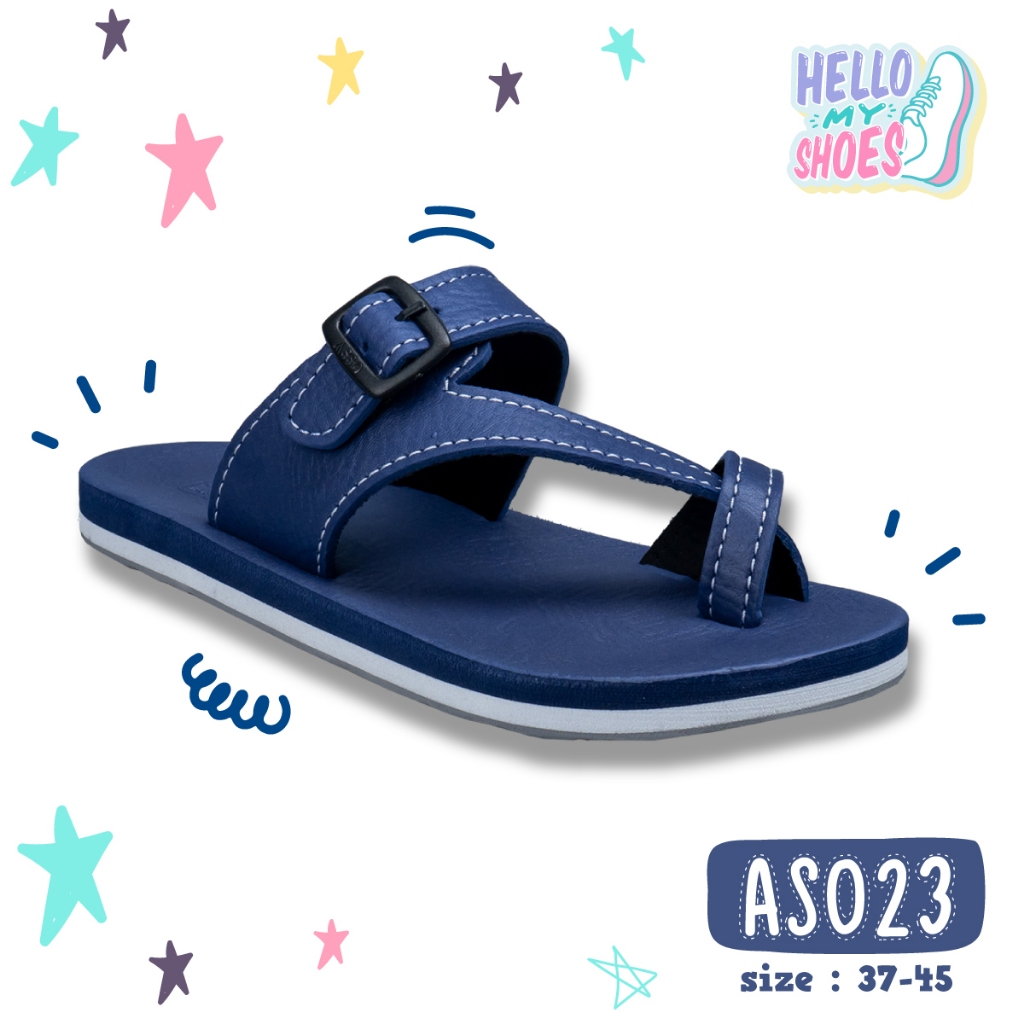รองเท้าแตะลำลองแบบหูหนีบ พื้นยางพารากันลื่น รุ่น AS023  สินค้าตรงปก จัดส่งไว แท้100%