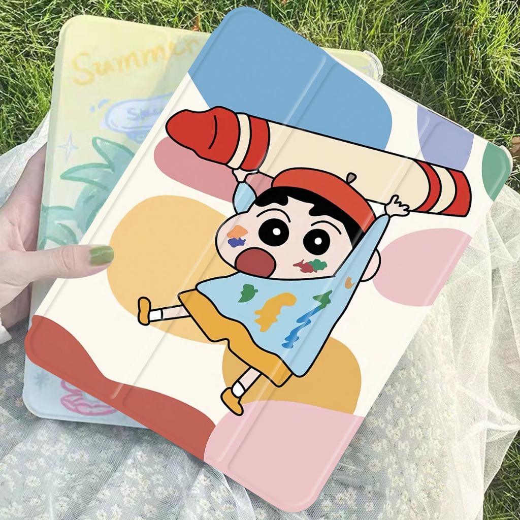 เคสไอแพดหลังใส ซิลิโคน ลายการ์ตูน เจน7/8/9/10 gen10.2 รุ่นที่5/6 แอร์1/2/3/4/5 air10 9/9 7 ปลอกปากกาไอแพด case for ipad