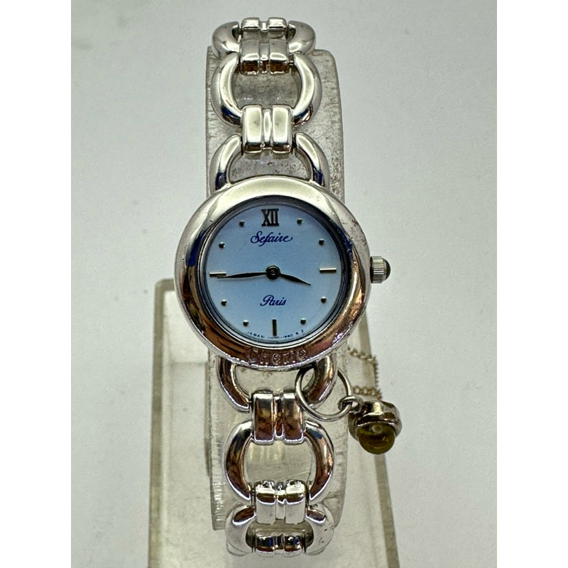 ALBA Sefaine Panis Quartz ระบบถ่าน ตัวเรือนสแตนเลส นาฬิกาผู้หญิง มือสองของแท้