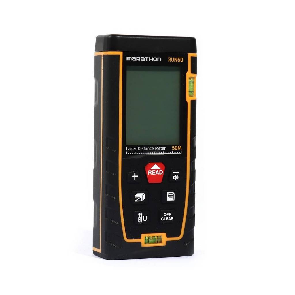MARATHON เครื่องวัดระยะเลเซอร์ มี 3 รุ่น RUN50 RUN70 RUN100 มาราธอน