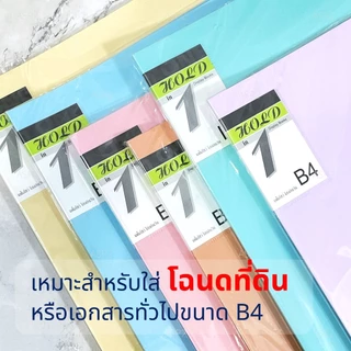 แฟ้มใส่โฉนด OST HB-420 สำหรับใส่โฉนดที่ดิน หรือเอกสารขนาด B4 / 20 ซอง (โชว์เอกสารได้ 40 แผ่น หน้า-หลัง)