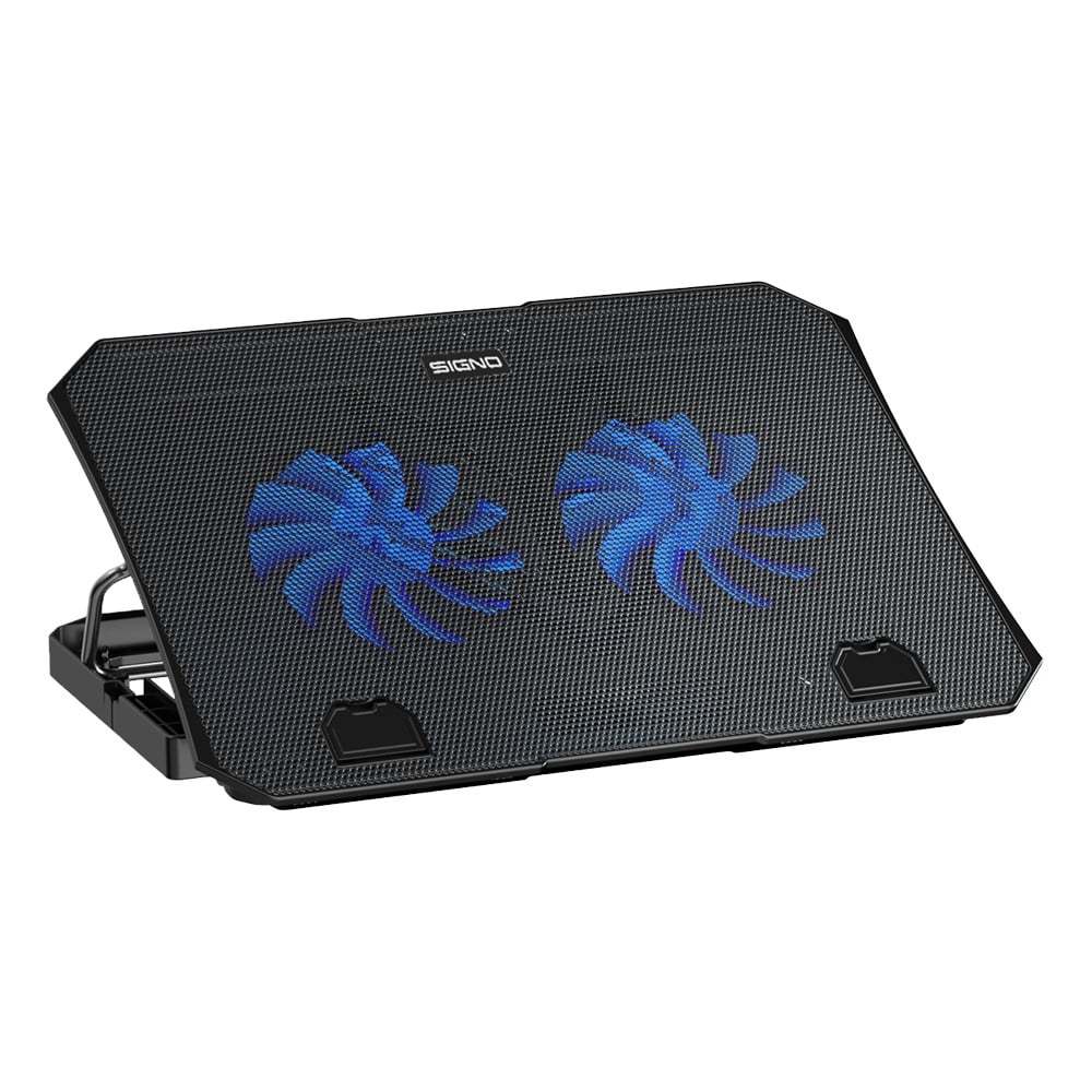 CP-511 พัดลมระบายความร้อน Signo LED Gaming Cooling Pad SPENCER CP-511 Black