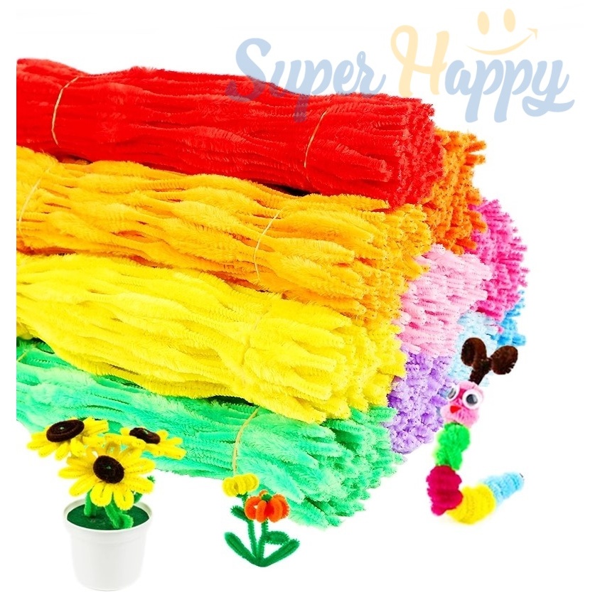 ลวดกำมะหยี่เส้นปล้องเส้นหยัก (Set10/20เส้น) ความยาว 30CM สำหรับทำงาน DIY หรืองานประดิษฐ์