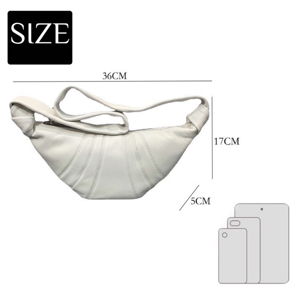 IBB CORISSANT BAG กระเป๋าสะพายทรงครัวซองหนัง PU