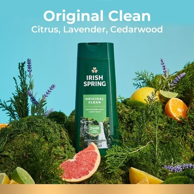 IRISH SPRING Original Clean Men's Body Wash ไอริช สปริง ครีมอาบน้ำ สูตร ออริจินอล 591ml