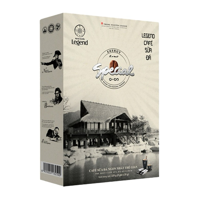 [Premium] Trung Nguyen Legend Iced Milk Coffee (25กรัม*9ซอง) กาแฟนมเย็น สูตรพิเศษ นำเข้าจากต่างประเทศ ของแท้ 100%