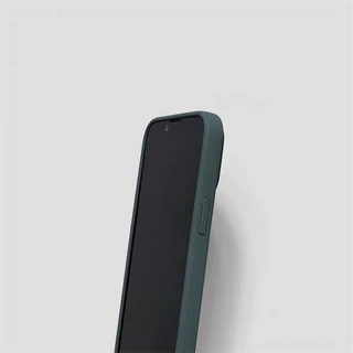 Supercase | I7P-i17promax เคสซิลิโคน กันเปื้อน บุกำมะหยี่ Silicone Cover Case Pine Green สีเขียว