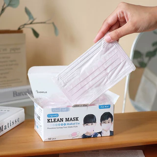 หน้ากากเด็ก✅ พร้อมส่ง✨5 สี ✅ KLEAN MASK กันฝุ่น PM2.5 หน้ากากอนามัย ทางการแพทย์ Medical Use LONGMED แมสเด็ก โต สีขาว