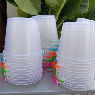 ถังน้ำ[[ยกโหล 12 ใบ]] ถังน้ำเล่นสงกรานต์แบบใส