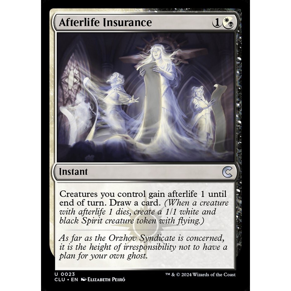 Afterlife Insurance การ์ด Magic The Gathering จากชุด Ravnica: Clue Edition ของแท้