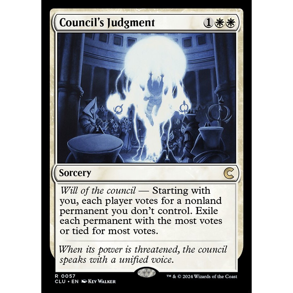 Council's Judgment การ์ด Magic The Gathering จากชุด Ravnica: Clue Edition ของแท้